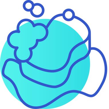 Bulut simgesinin vektör illüstrasyonu