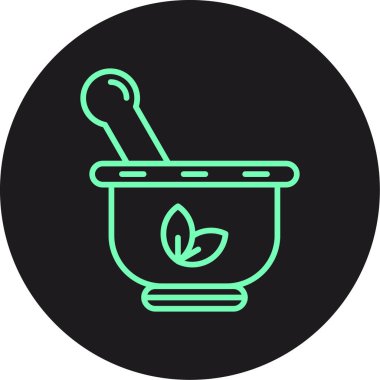 Vektör yiyecek ve sağlık simgesi