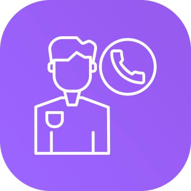 Telefon simgesi, basit illüstrasyon tasarımı