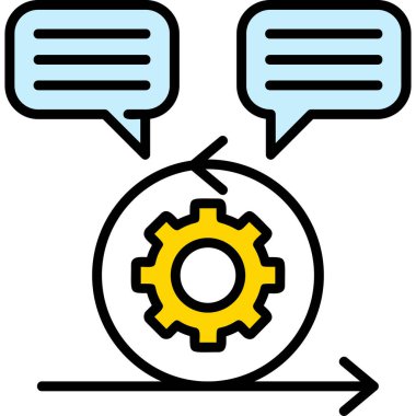 dişli simgesi. Web için basit ayar vektör simgeleri çizimi