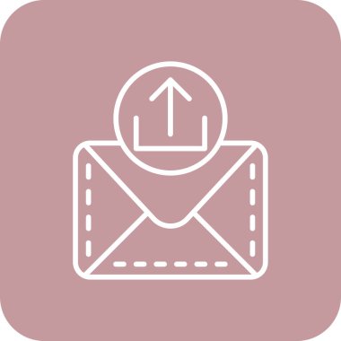 zarf simgesi vektör illüstrasyonu