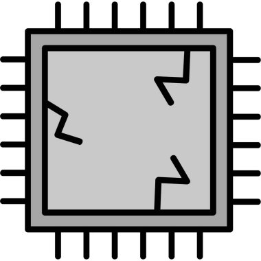 İşlemci Chip. Basit tasarım