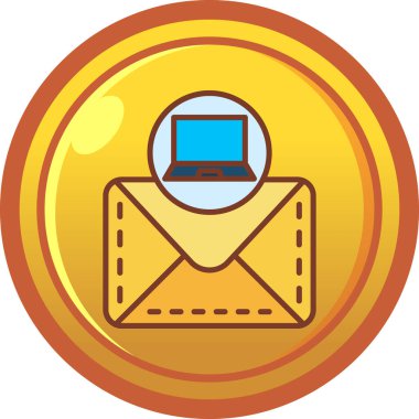 vektör modern resimleme, yuvarlak simge