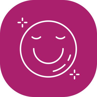 Bir yüz simgesinin vektör illüstrasyonu