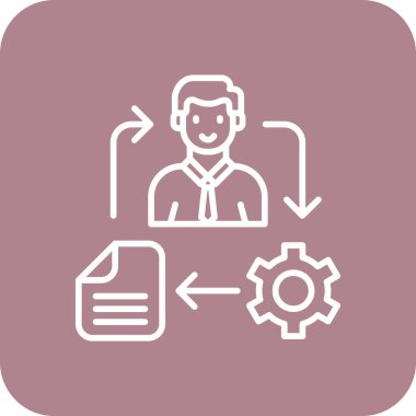 bir dizin simgesine sahip kullanıcı, vektör illüstrasyonu