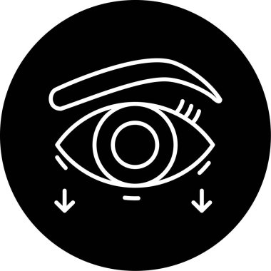 Göz simgesi vektör illüstrasyonu