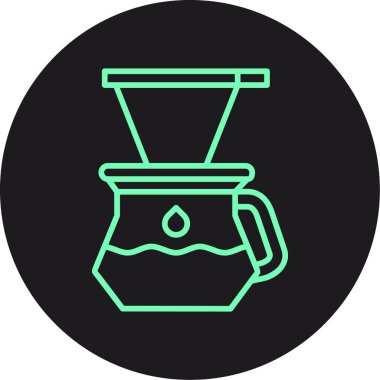 kahve makinesi simgesini, vektör, illüstrasyon