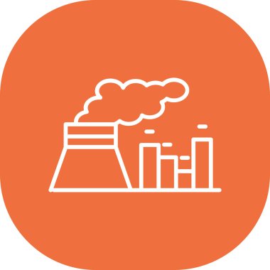 Fabrika simgesi vektör illüstrasyonu