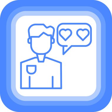 Sohbet simgesinin vektör illüstrasyonu