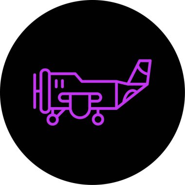 Uçak. Web simgesi basit illüstrasyon