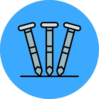 Bir beyzbol ikonunun vektör illüstrasyonu