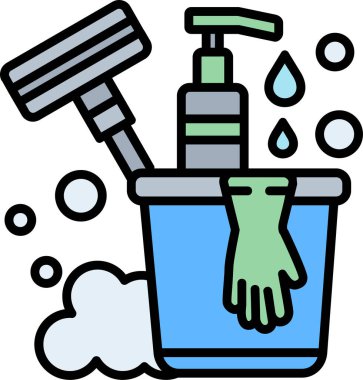 duş fırçası temizleme simgesi