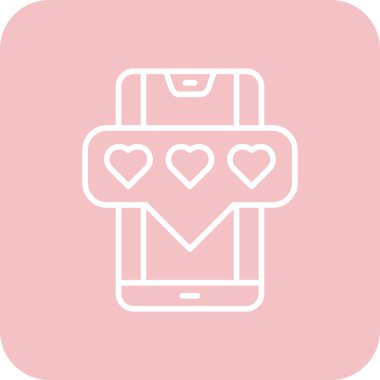 Kutuda bir kalbin vektör simgesi