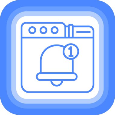 Çamaşır makinesi. Web simgesi basit illüstrasyon