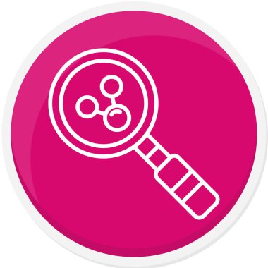 Kolayca değiştirilebilen veya düzenlenebilen cam vektör simgesi büyütülüyor