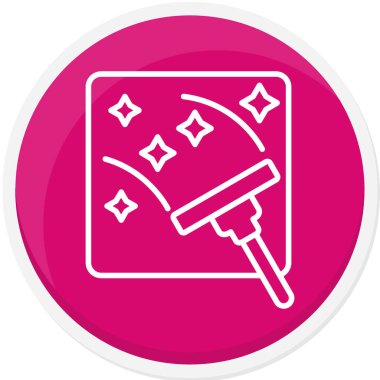 Fırça simgesi vektör illüstrasyonu