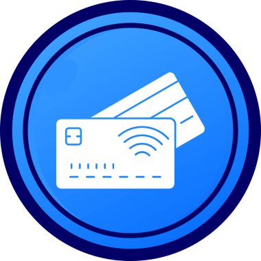 Kredi kartı simgesi, düz stil