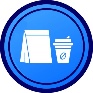 vektör kahve simgesi, kahvenin vektör illüstrasyonu