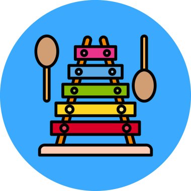 Oyun parkı. Web simgesi basit tasarım