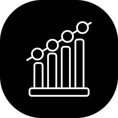 Grafik simgesinin vektör illüstrasyon simgesi