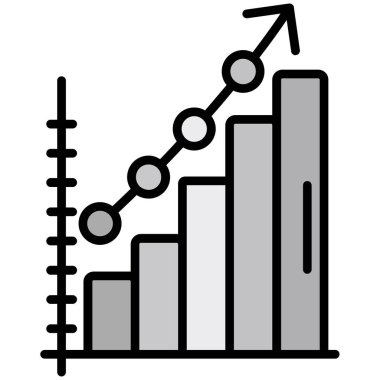 grafik çizelgesi vektör simgesi