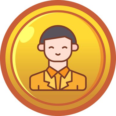 Farklı renkte insanların vektör illüstrasyonu. İnsan avatarı