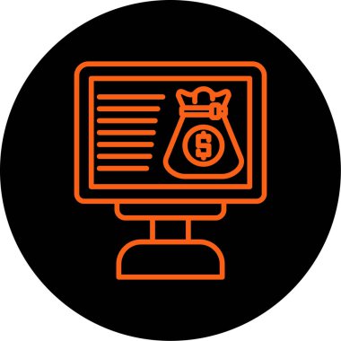 Para çantasının vektör çizimi