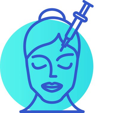 Enjeksiyon. Web simgesi basit illüstrasyon