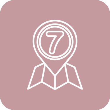 7 numaralı simge soyut grupta izole edildi