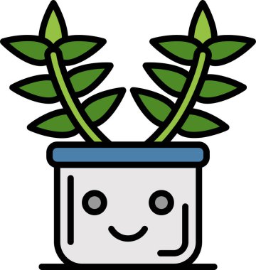 Pot simge vektör çizim