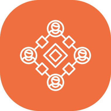 ağ simgesi, vektör illüstrasyonu