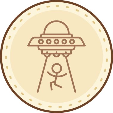 astronot simgesi vektör illüstrasyonu