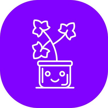 vector illustration of a flower pot