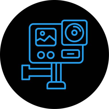 vektör lcd simgesi illüstrasyonu