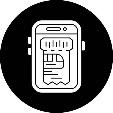 akıllı telefon simgesi vektör illüstrasyonu