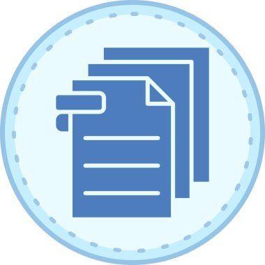 belge dosya vektör illüstrasyonu