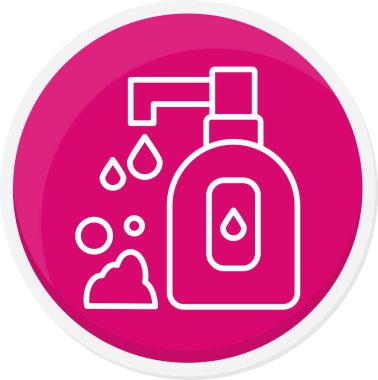 Güzellik ve moda simgelerinin vektör çizimi