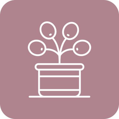 bitki simgesi vektör illüstrasyonu