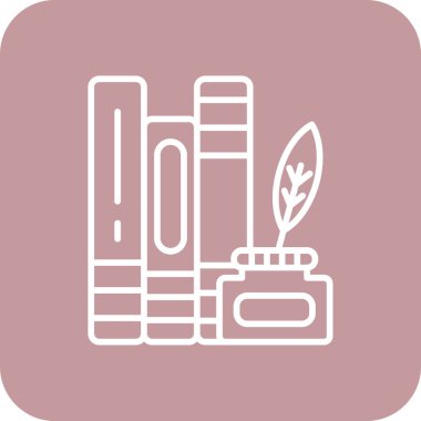 Kitap. Web simgesi basit illüstrasyon