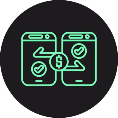 Vektör mobil ağ simgesi