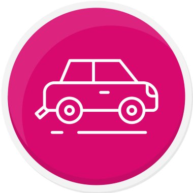 araba simgesi vektör illüstrasyonu