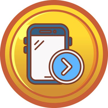 para cep telefonu simgesi tam biçimli taslak biçimi