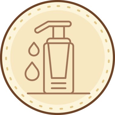 Güzellik ve moda simgelerinin vektör çizimi