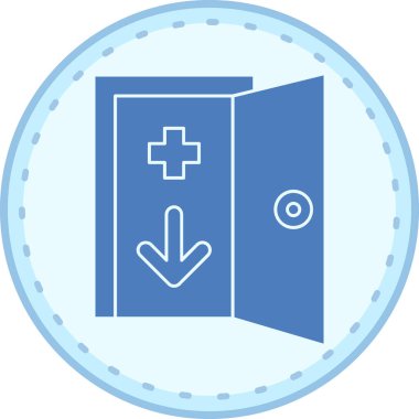 Tıbbi bir simgenin vektör illüstrasyonu