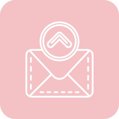 Posta Simgesi. Vektör İllüstrasyonu