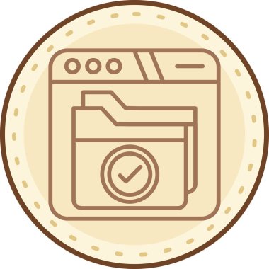 Bir kamera simgesinin vektör illüstrasyonu