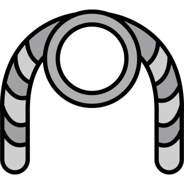 Çizgi film ve atın vektör çizimi