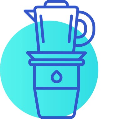 Kova. Web simgesi basit illüstrasyon