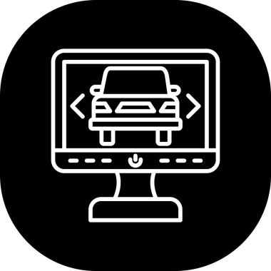 İllüstrasyon araba paylaşım simgesi