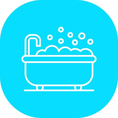 Banyo simgesinin vektör illüstrasyonu